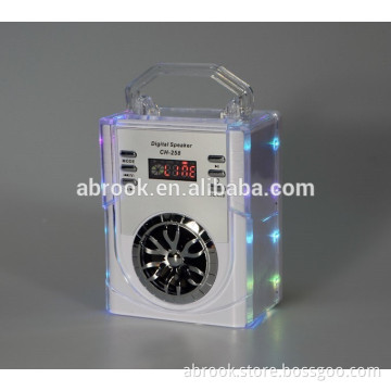 New arrival vally-type crystal led light speaker